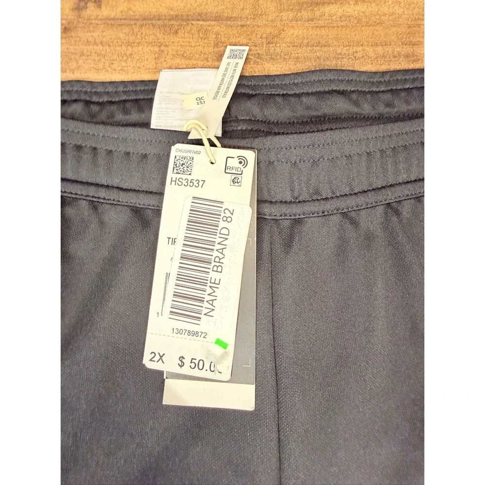 Adidas Tiro Black White Stripe Athletic Training Pants  Mens 2X NWT